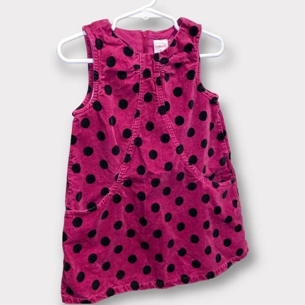 Y2K Gymboree Magenta Polka Dot Dress